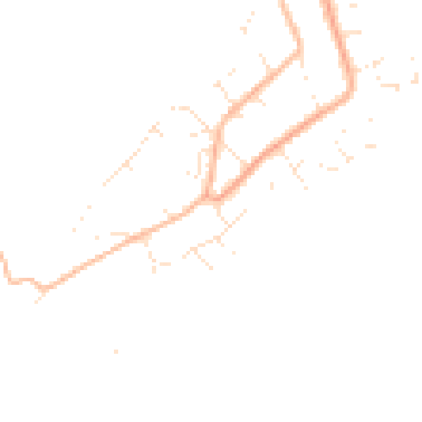 Daytime road noise heatmap for PL9 0BZ