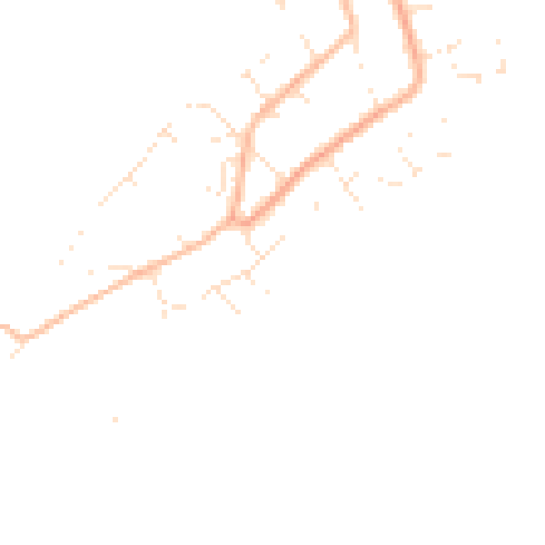 Daytime road noise heatmap for PL9 0DB