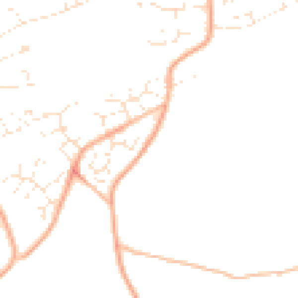 Daytime road noise heatmap for PL9 0DF