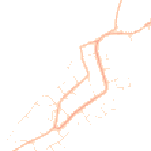 Daytime road noise heatmap for PL9 0EU