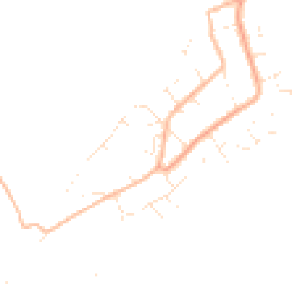 Daytime road noise heatmap for PL9 0HA