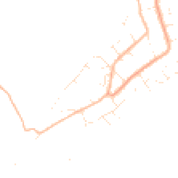Daytime road noise heatmap for PL9 0HL