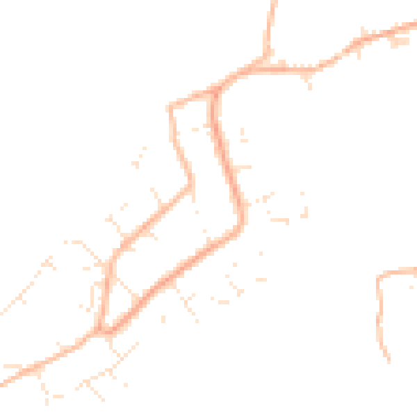 Daytime road noise heatmap for PL9 0JQ