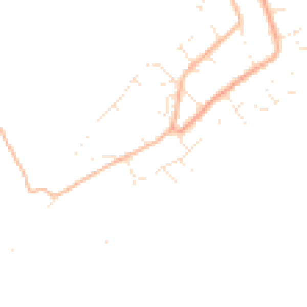 Daytime road noise heatmap for PL9 0LB