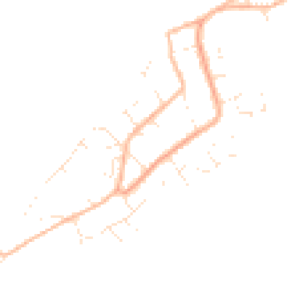 Daytime road noise heatmap for PL9 0LQ