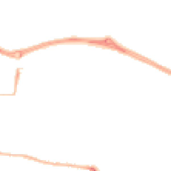 Night-time road noise heatmap for PL9 7DD