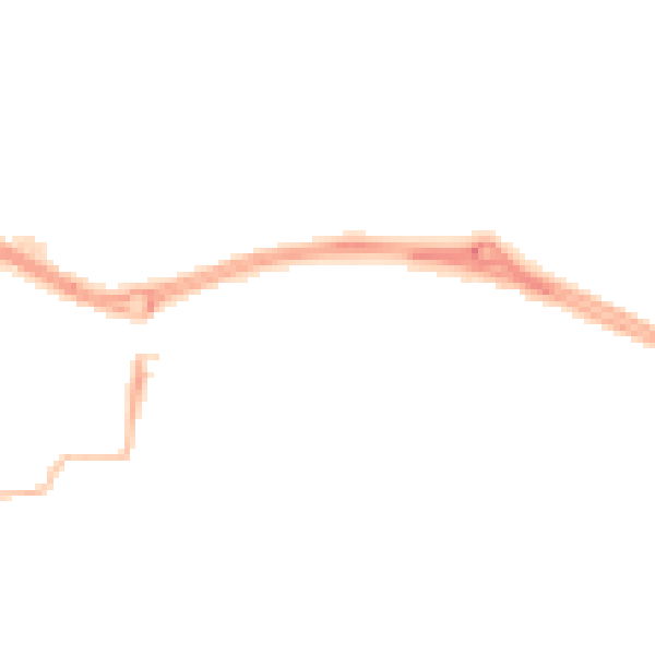 Night-time road noise heatmap for PL9 7EU