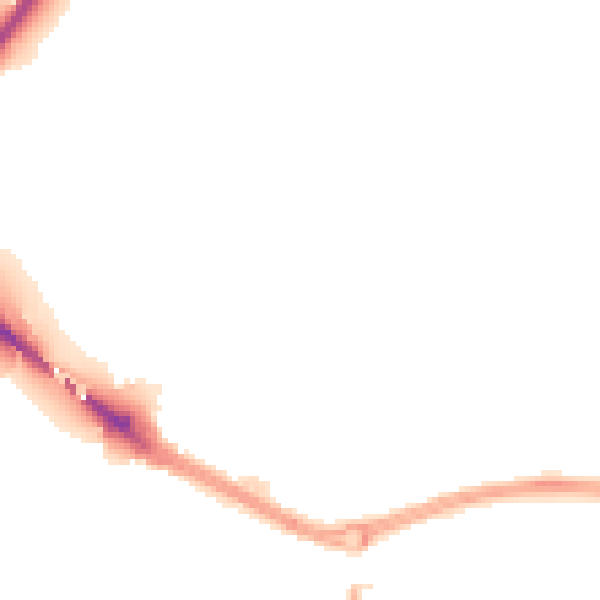 Night-time road noise heatmap for PL9 7GJ