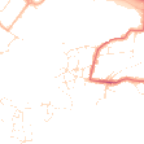 Daytime road noise heatmap for PL9 7LN