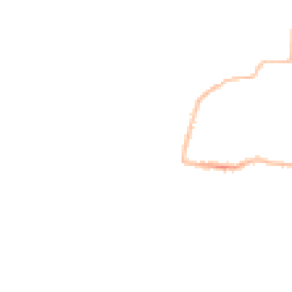 Night-time road noise heatmap for PL9 7LN