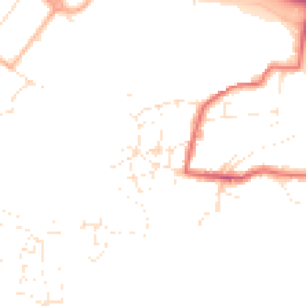 Daytime road noise heatmap for PL9 7LS