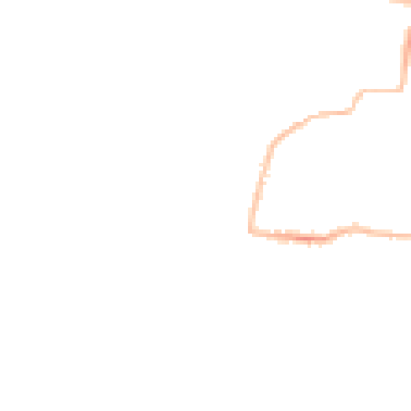 Night-time road noise heatmap for PL9 7LS