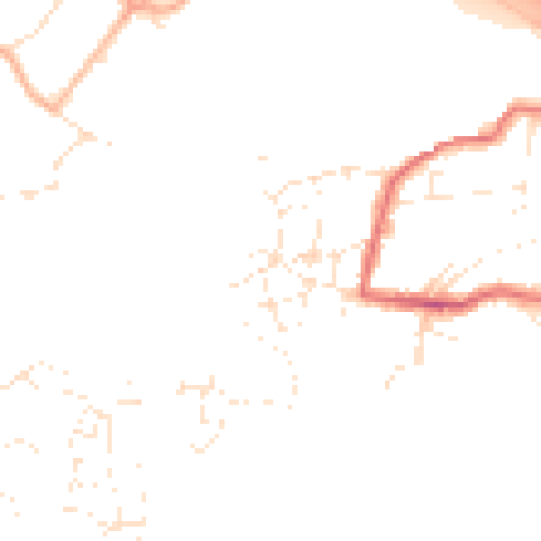 Daytime road noise heatmap for PL9 7NL