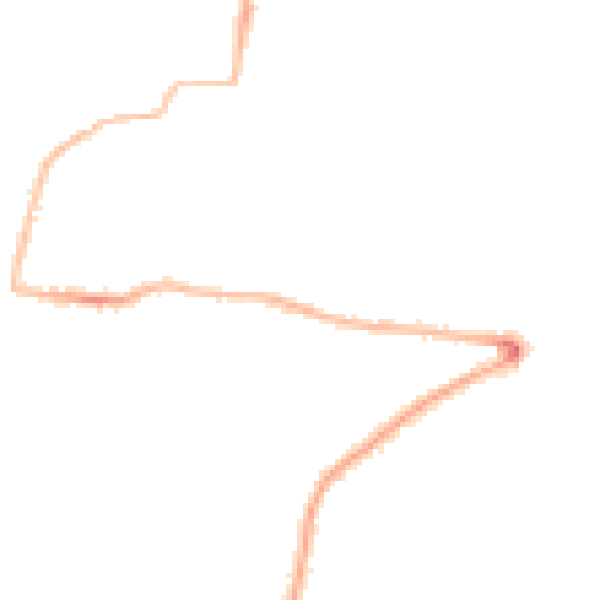 Night-time road noise heatmap for PL9 7PB