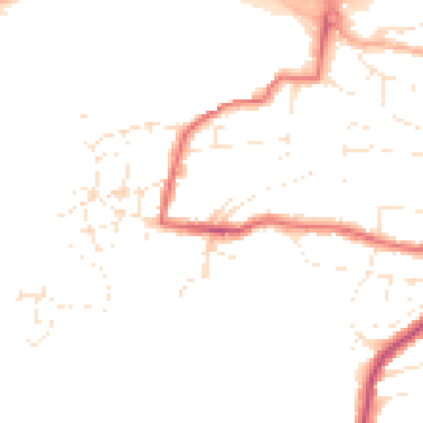 Daytime road noise heatmap for PL9 7PU