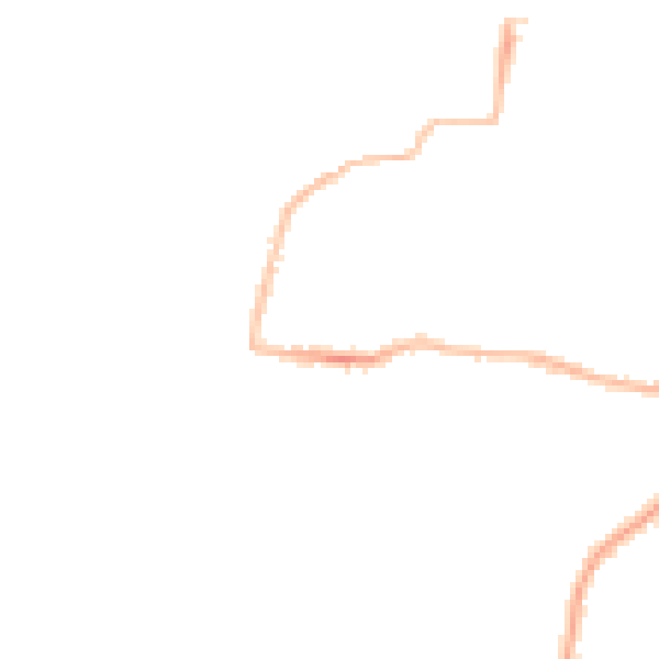 Night-time road noise heatmap for PL9 7PU