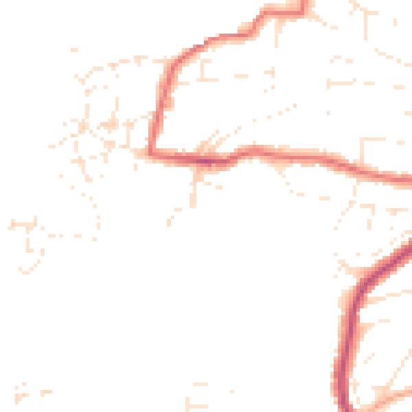 Daytime road noise heatmap for PL9 7PW