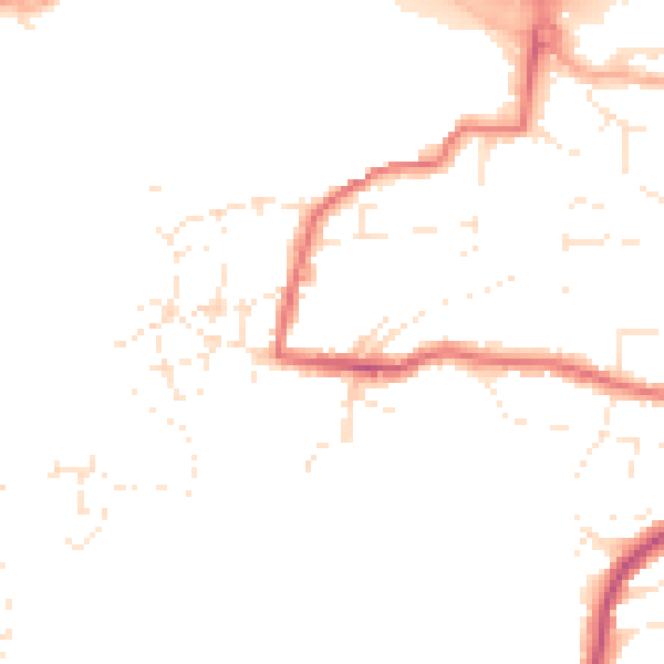 Daytime road noise heatmap for PL9 7QA