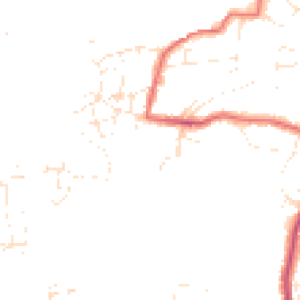 Daytime road noise heatmap for PL9 7QF