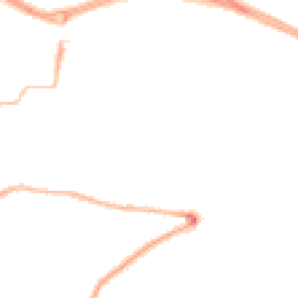 Night-time road noise heatmap for PL9 7QS