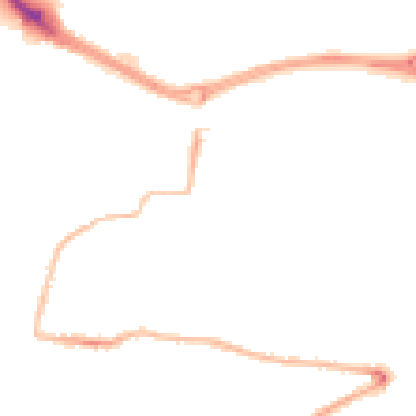 Night-time road noise heatmap for PL9 7RN