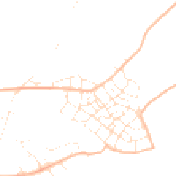 Daytime road noise heatmap for PL9 8FA
