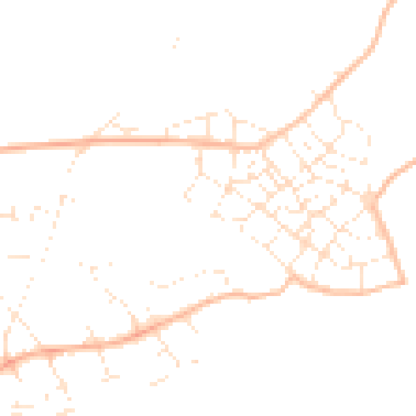 Daytime road noise heatmap for PL9 8FH