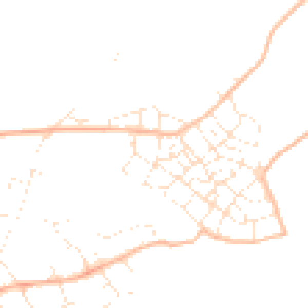 Daytime road noise heatmap for PL9 8FJ