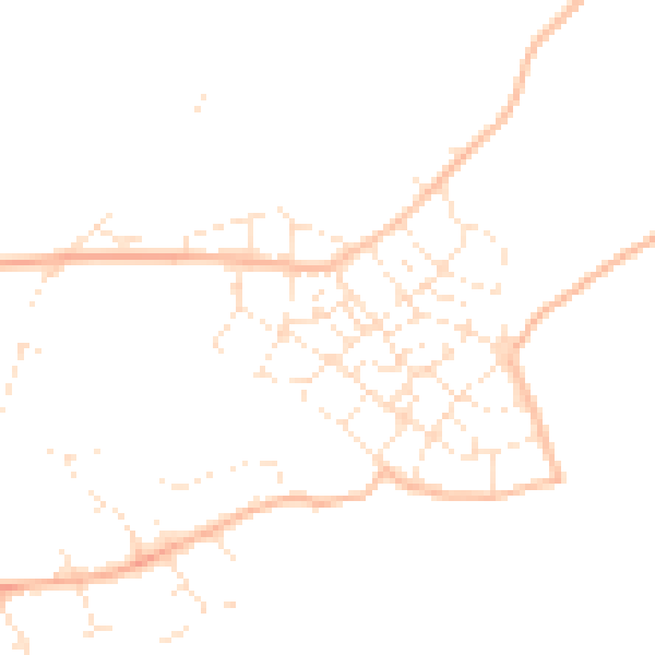 Daytime road noise heatmap for PL9 8FP
