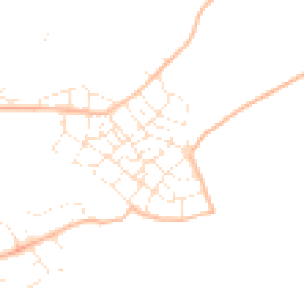 Daytime road noise heatmap for PL9 8FW