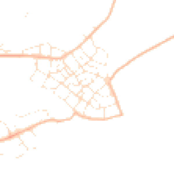 Daytime road noise heatmap for PL9 8FX