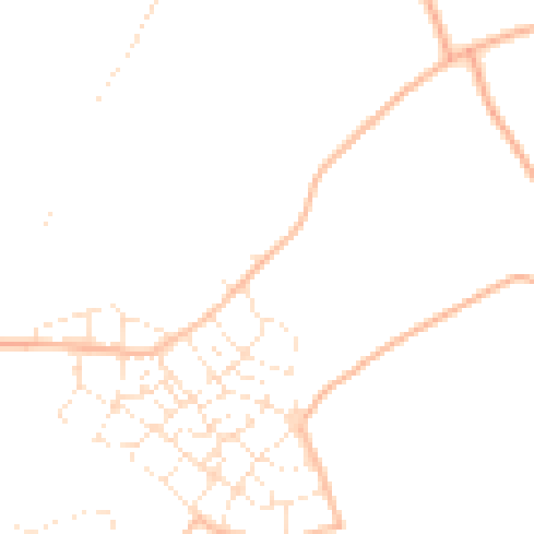 Daytime road noise heatmap for PL9 8GY