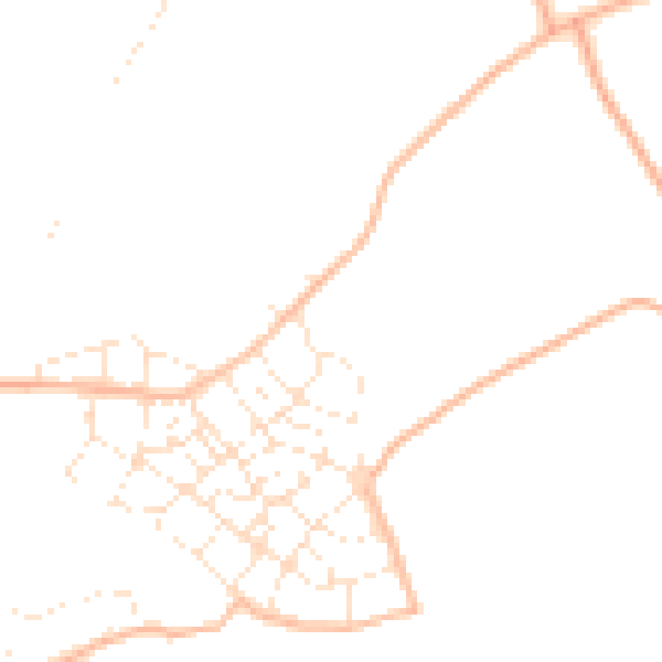 Daytime road noise heatmap for PL9 8LY