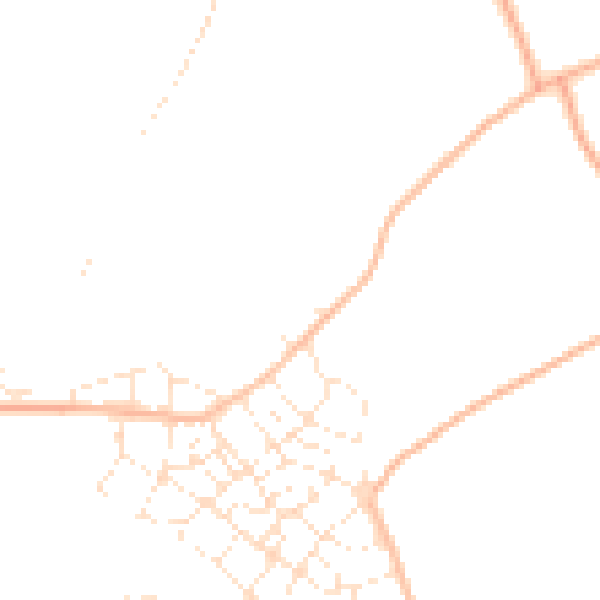 Daytime road noise heatmap for PL9 8LZ
