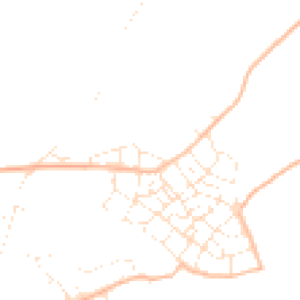 Daytime road noise heatmap for PL9 8SN