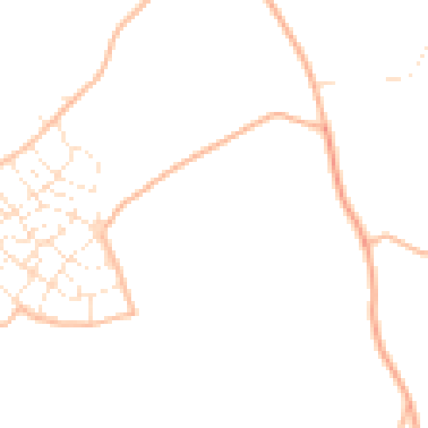 Daytime road noise heatmap for PL9 8WF