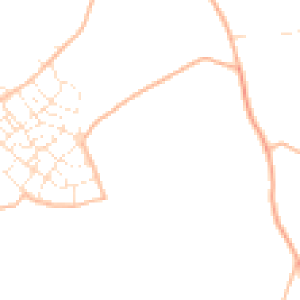 Daytime road noise heatmap for PL9 8WG