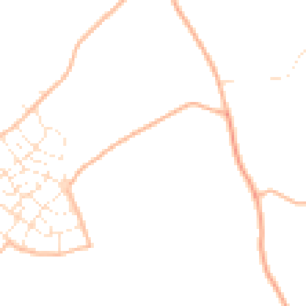 Daytime road noise heatmap for PL9 8WL