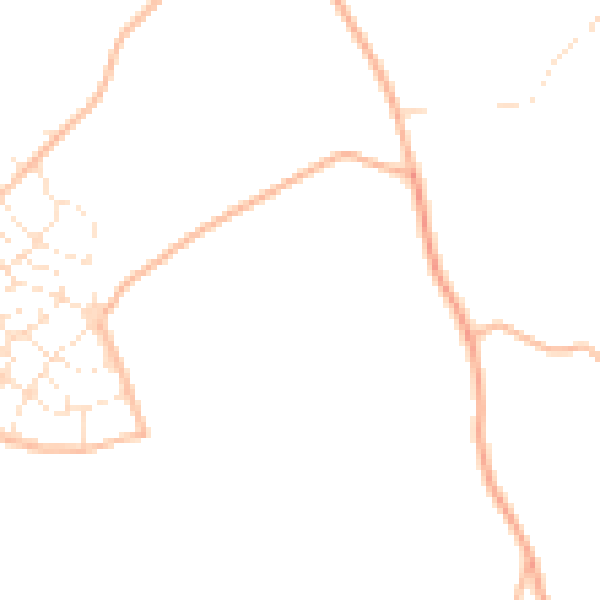 Daytime road noise heatmap for PL9 8WN