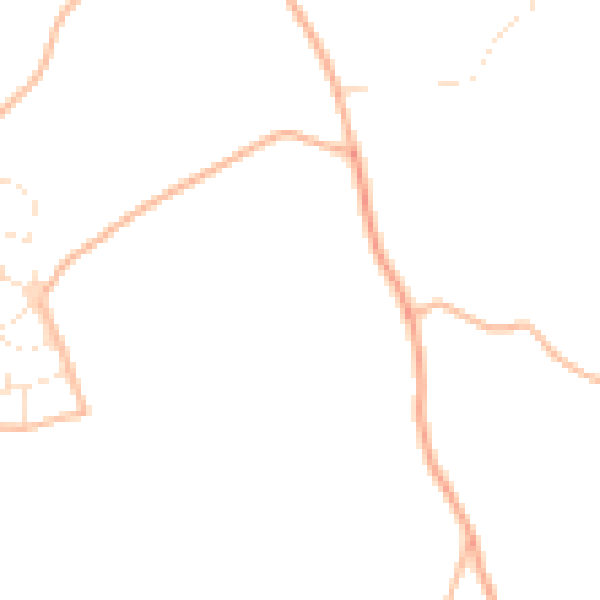 Daytime road noise heatmap for PL9 8WS
