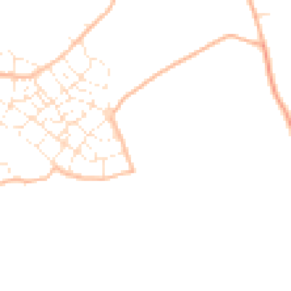 Daytime road noise heatmap for PL9 8XH