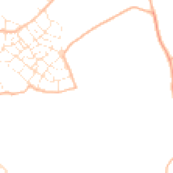 Daytime road noise heatmap for PL9 8XL