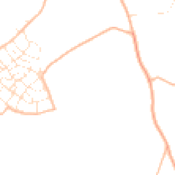 Daytime road noise heatmap for PL9 8XN