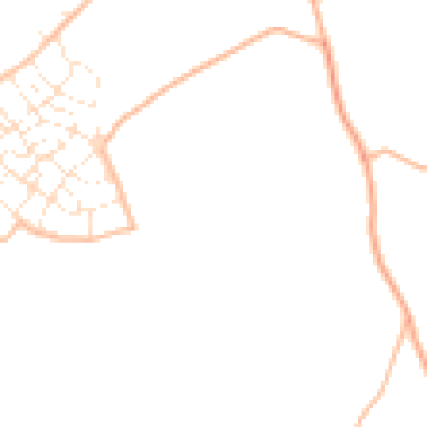 Daytime road noise heatmap for PL9 8XR
