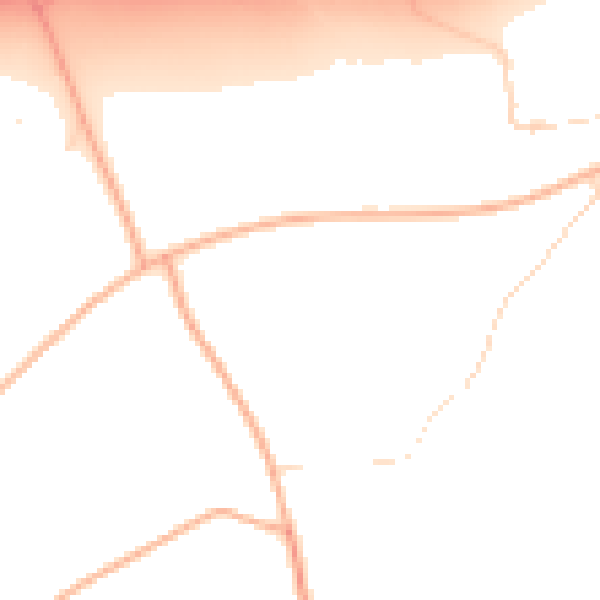 Daytime road noise heatmap for PL9 8XX