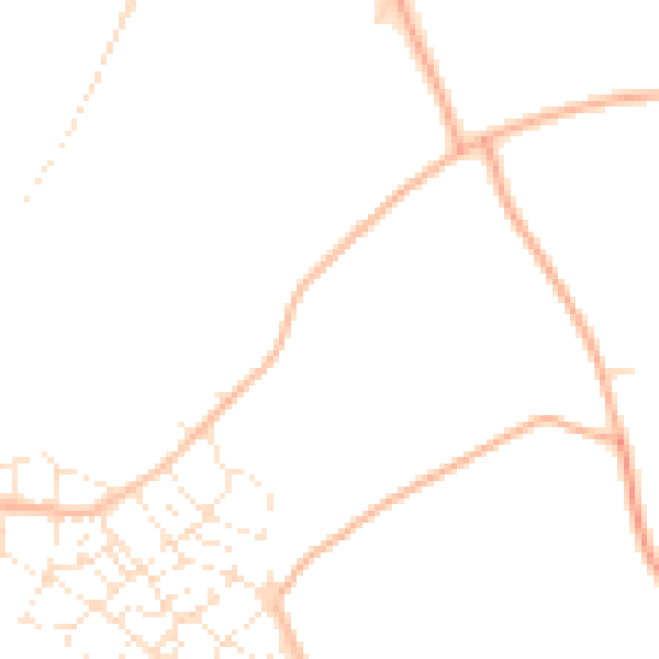 Daytime road noise heatmap for PL9 8YJ