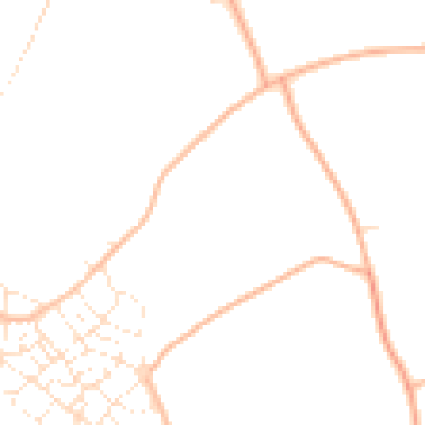 Daytime road noise heatmap for PL9 8YL