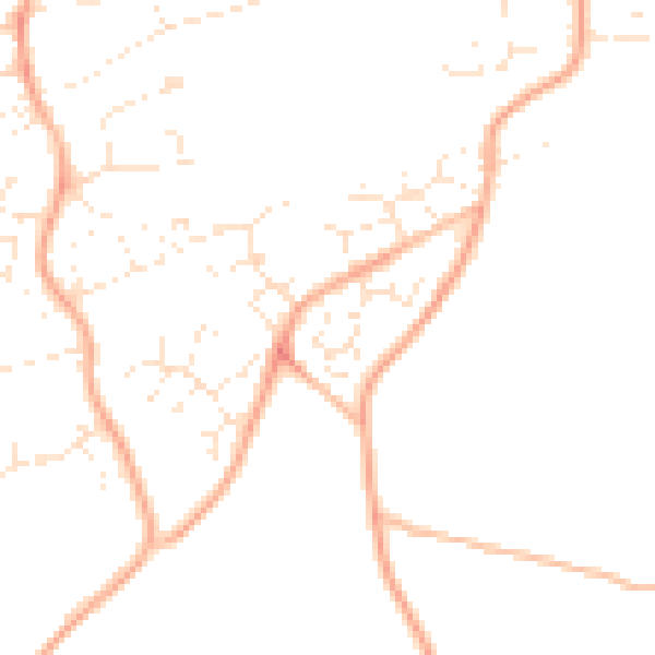 Daytime road noise heatmap for PL9 9FF