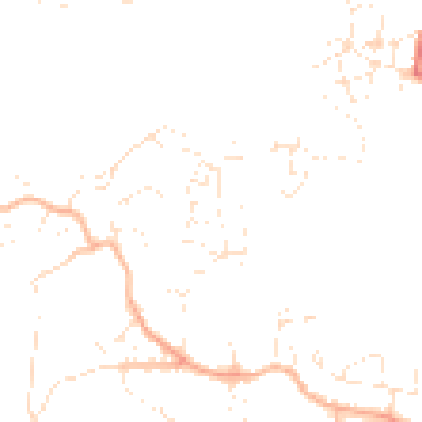 Daytime road noise heatmap for PL9 9FQ