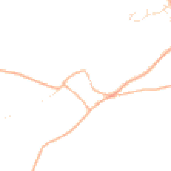 Daytime road noise heatmap for PL9 9NA